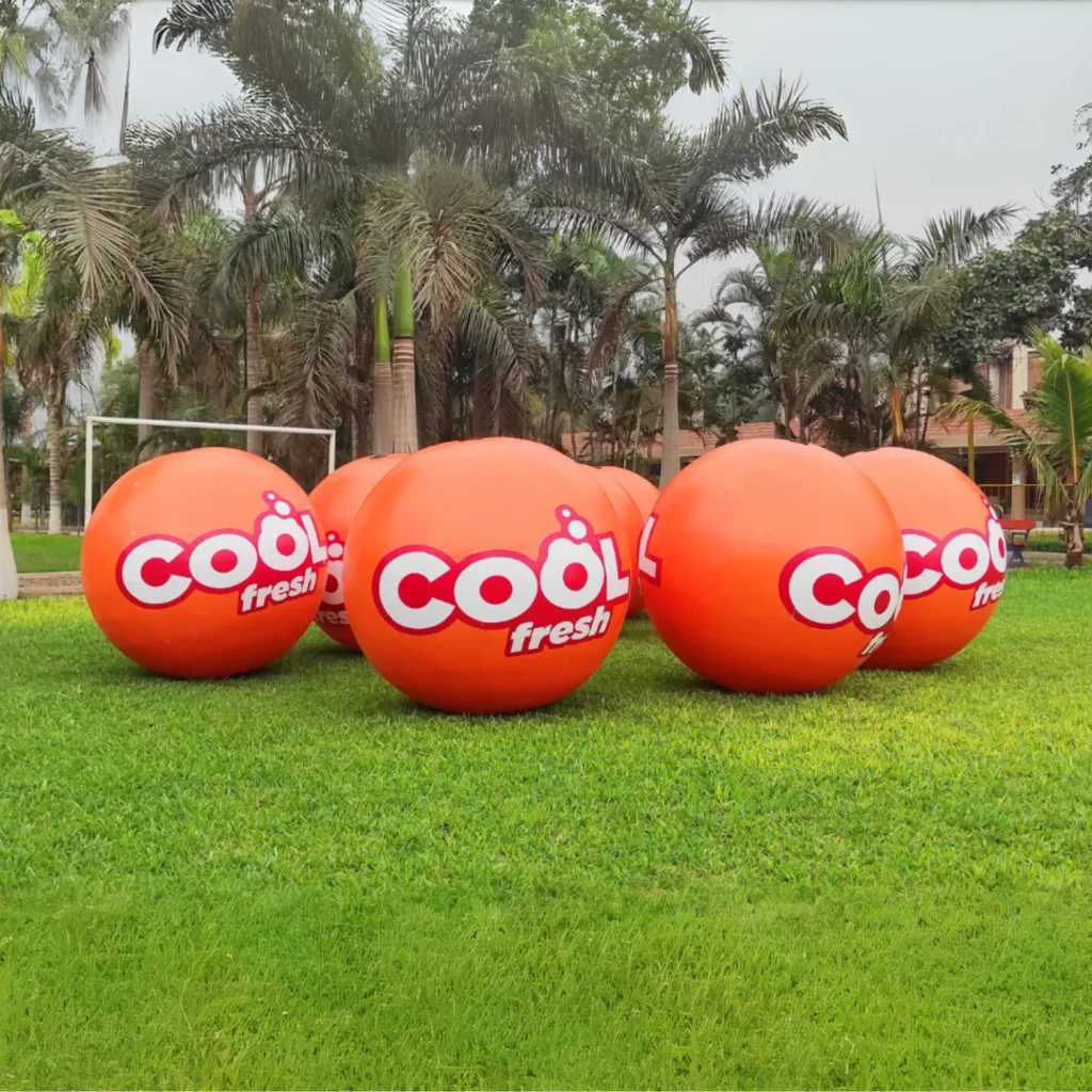 Pelota inflable publicitaria Cool Fresh para eventos
